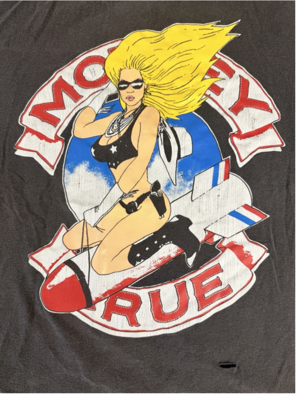 Motley Crue Girls Girls Girls T Shirt Medium Distressed Band Tee - Picture 2 of 10